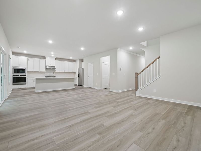 Spacious, unfurnished interior of a new home in The Heritage at Buffaloe Reserve, Raleigh (Image 9). Spacious, unfurnished interior of a new home in The Heritage at Buffaloe Reserve, Raleigh (Image 9).