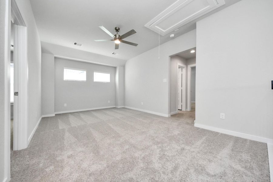 Discover a haven of leisure in this fantastic game room! Whether you're seeking a casual hangout or an adult gaming retreat, this space has it all. Enjoy the luxurious feel of plush carpet underfoot, the expansive ambiance of high ceilings, custom paint that adds a touch of personality, and windows that flood the room with refreshing natural light. Discover a haven of leisure in this fantastic game room! Whether you're seeking a casual hangout or an adult gaming retreat, this space has it all. Enjoy the luxurious feel of plush carpet underfoot, the expansive ambiance of high ceilings, custom paint that adds a touch of personality, and windows that flood the room with refreshing natural light.