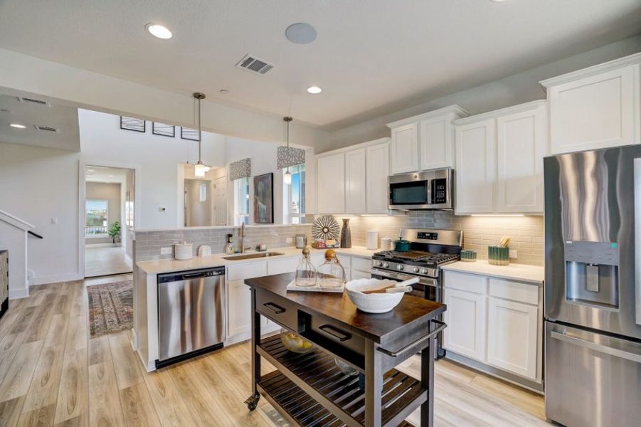 Representative furnished interior of a home built from the Pecos by Pacesetter Homes in Avery Centre, Round Rock (Image 25).