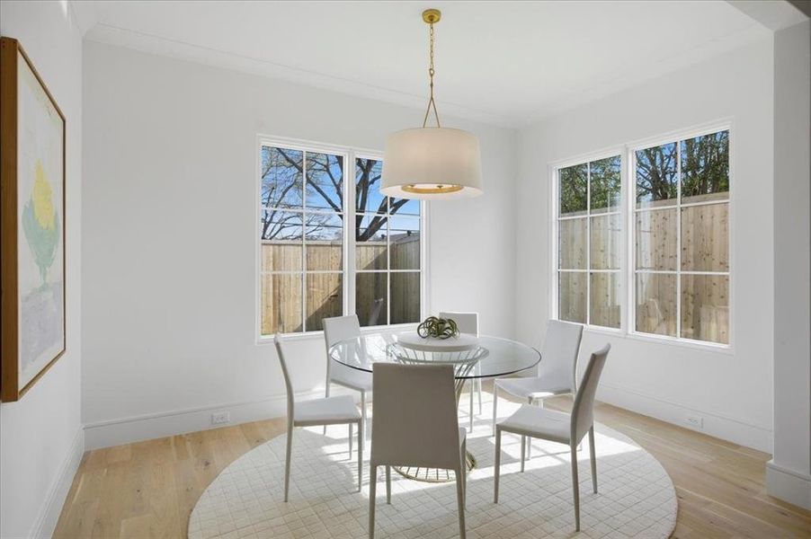 Furnished interior view inside a new home in , Dallas (Image 32).
