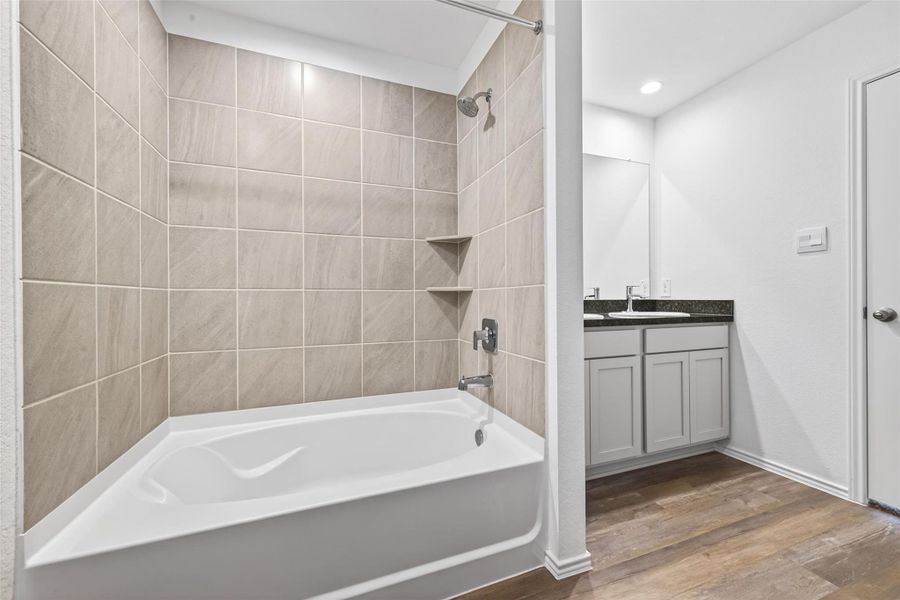 Furnished interior view inside a new home in Breckenridge Forest, Spring (Image 9).