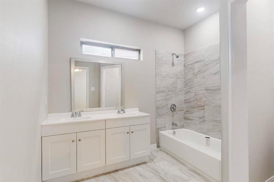 Furnished interior view inside a new home in , Dallas (Image 11).