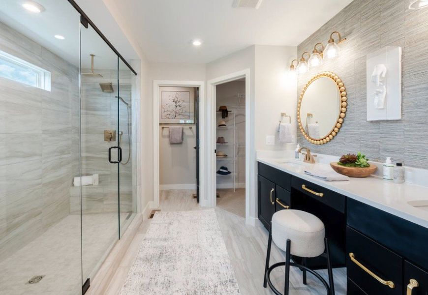 Representative furnished interior of a home built from the Clay by Fischer Homes in Woodberry, Canton (Image 4).