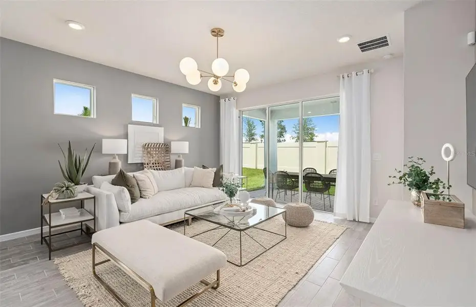 Furnished interior view inside a new home in Del Webb Sunbridge, St. Cloud (Image 10).