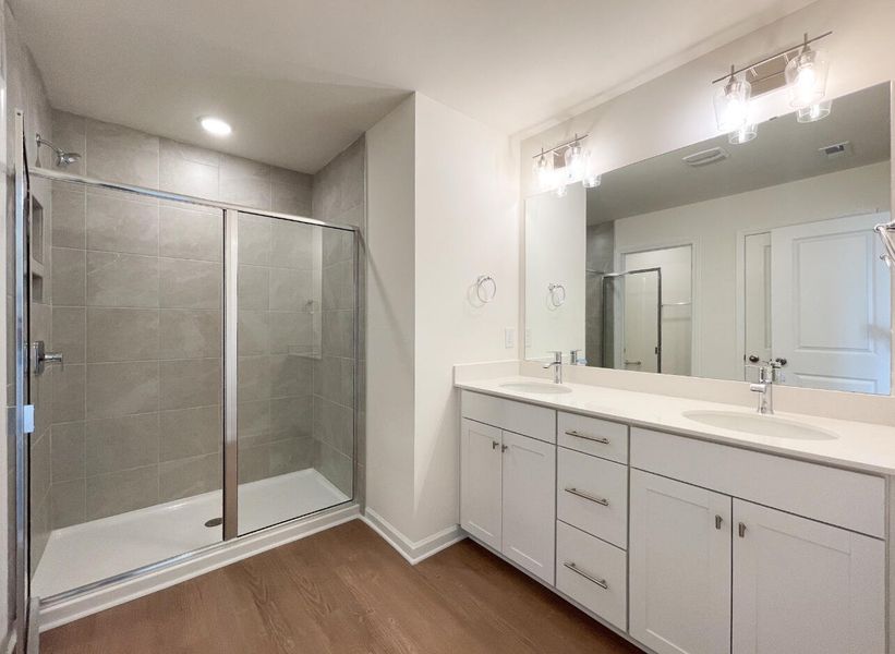 Furnished interior view inside a new home in Bellevue Townhomes, Greenville (Image 8).