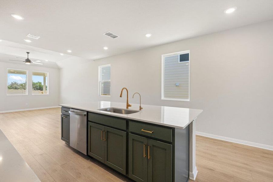 Furnished interior view inside a new home in Cannon Ranch, Dripping Springs (Image 20).