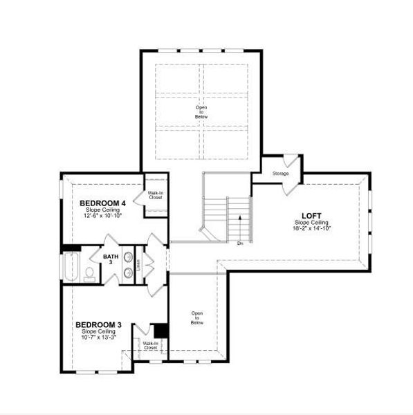 2D floor plan layout of this home in Legacy, League City, TX (Image 3). 2D floor plan layout of this home in Legacy, League City, TX (Image 3).