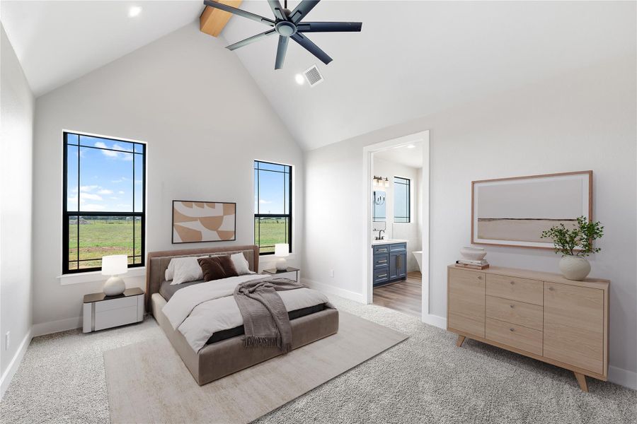 Furnished interior view inside a new home in , Schulenburg (Image 6). Furnished interior view inside a new home in , Schulenburg (Image 6).