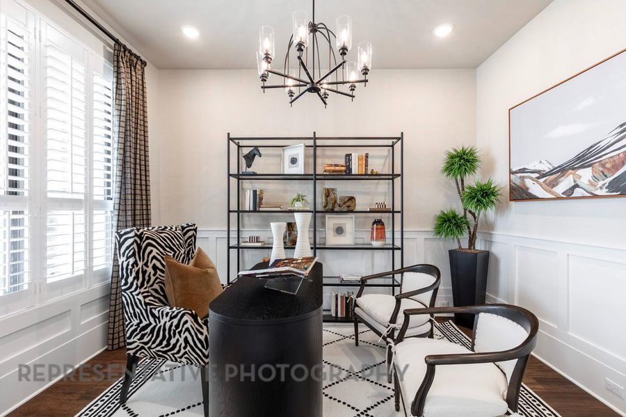 Furnished interior view inside a new home in Lariat: 70ft. lots, Liberty Hill (Image 7).