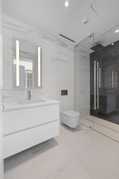 Furnished interior view inside a new home in Aston Martin Residences, Miami (Image 9).