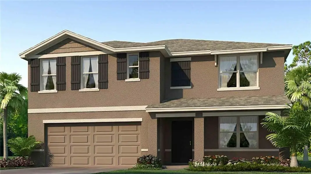 Front exterior of a new home in River Park, Temple Terrace, FL, highlighting curb appeal (Image 1). Front exterior of a new home in River Park, Temple Terrace, FL, highlighting curb appeal (Image 1).