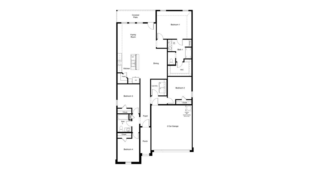 2D floor plan layout for the EASTON by D.R. Horton in Rock Creek Ranch, Fort Worth, TX (Image 3). 2D floor plan layout for the EASTON by D.R. Horton in Rock Creek Ranch, Fort Worth, TX (Image 3).