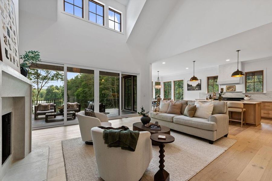 Furnished interior view inside a new home in , Ellijay (Image 46).