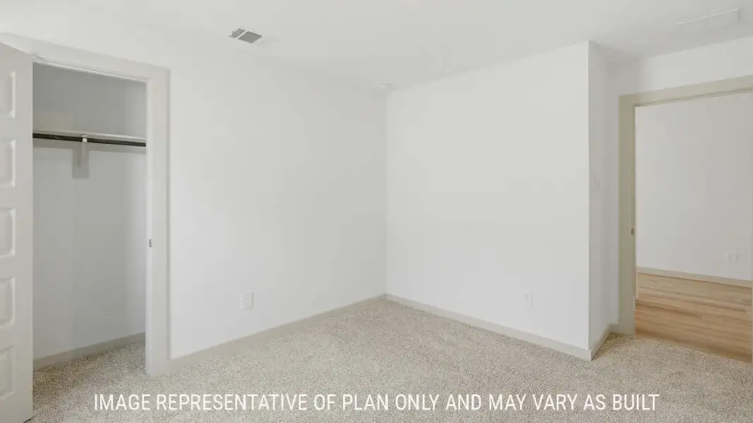 Representative unfurnished interior of a home built from the Texas Cali by D.R. Horton in Woodland Park, Beaumont (Image 28).