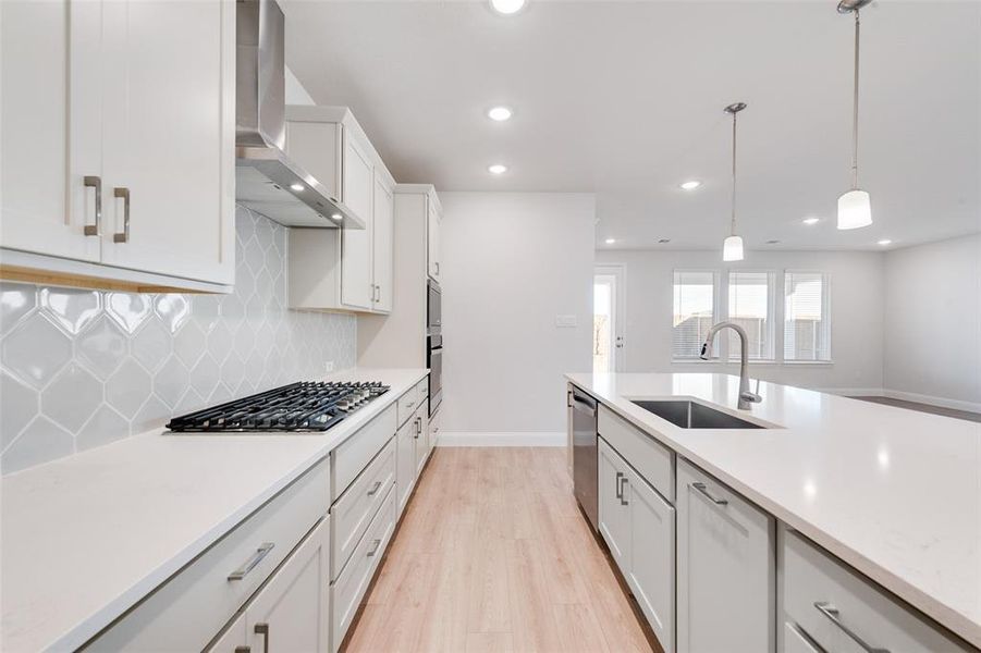 Furnished interior view inside a new home in Wildflower Ranch, Justin (Image 6).