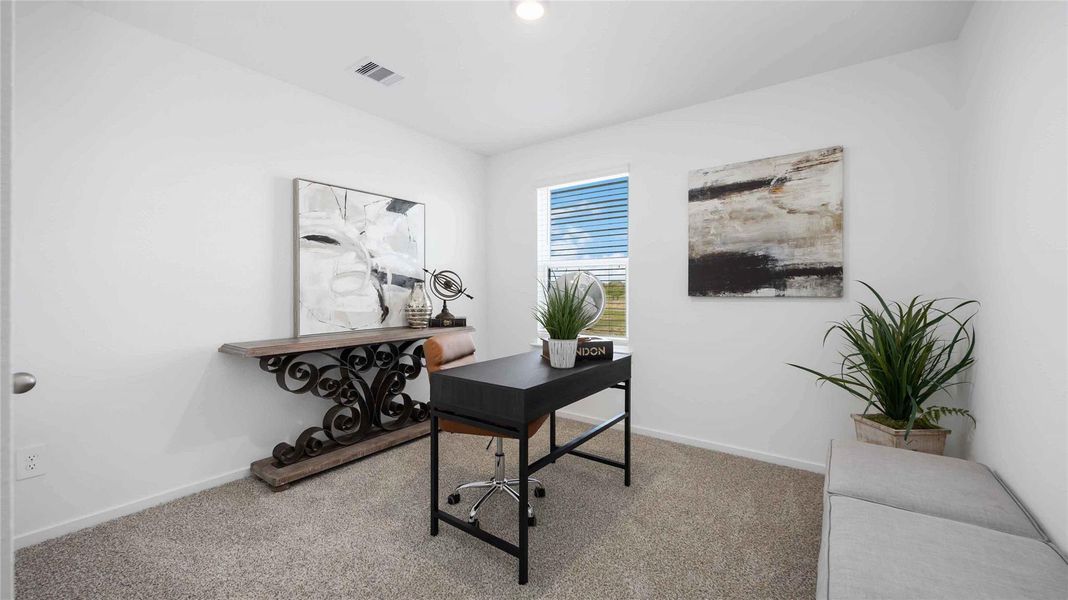 Furnished interior view inside a new home in Alaia Crossing, Houston (Image 4). Furnished interior view inside a new home in Alaia Crossing, Houston (Image 4).