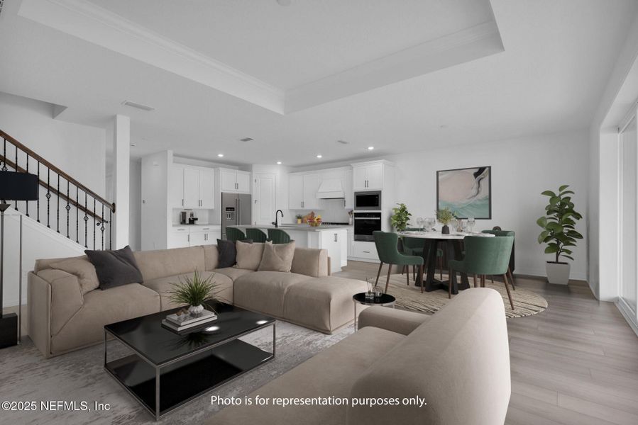 Furnished interior view inside a new home in The Preserve at Bannon Lakes, St. Augustine (Image 7). Furnished interior view inside a new home in The Preserve at Bannon Lakes, St. Augustine (Image 7).