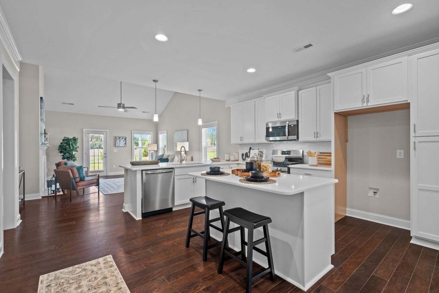Representative furnished interior of a home built from the Rivermist by Caviness & Cates Communities in Maggie Way, Wendell (Image 236).