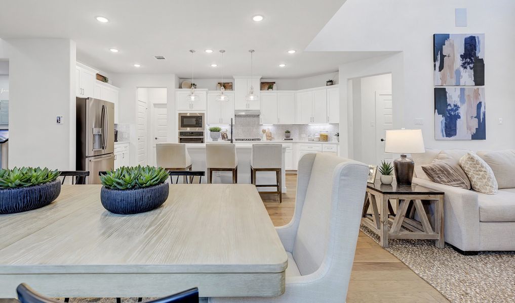 Dining area adjacent to kitchen