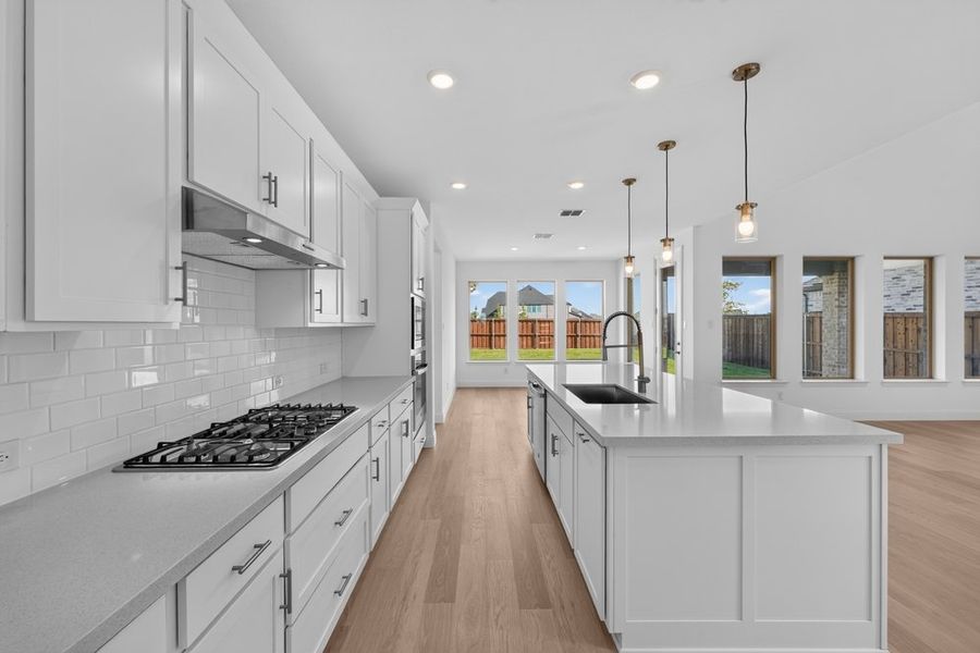 Furnished interior view inside a new home in Cross Creek Meadows, Celina (Image 9).
