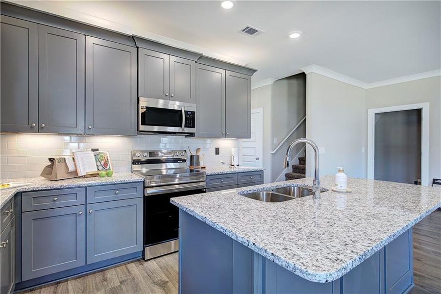 Furnished interior view inside a new home in , Cartersville (Image 8).