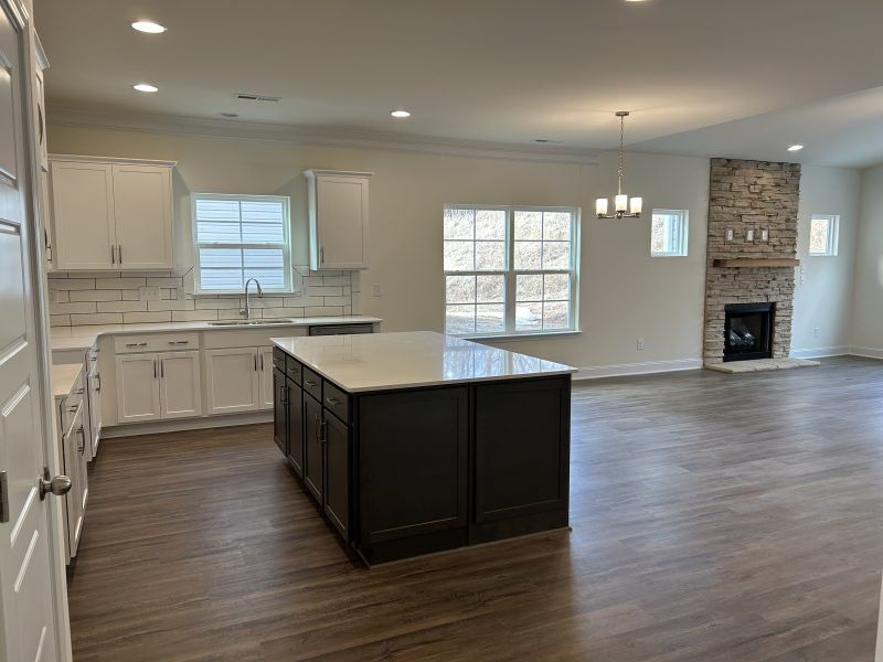 Furnished interior view inside a new home in Miller's Reserve, Winston-Salem (Image 5).