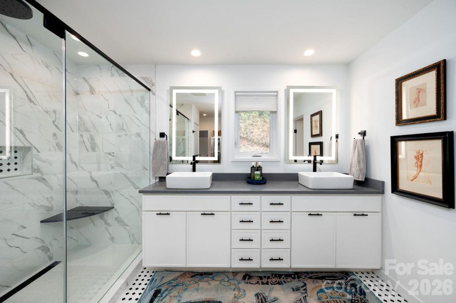 Furnished interior view inside a new home in , Asheville (Image 32).