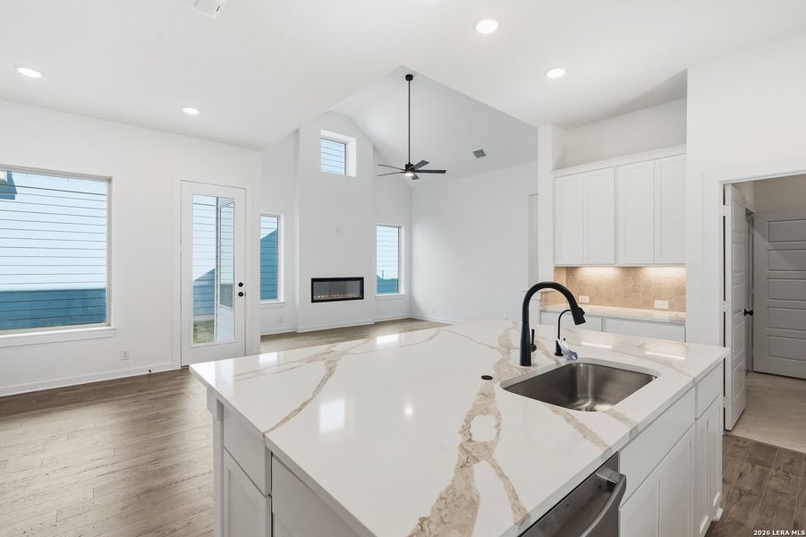 Furnished interior view inside a new home in The Crossvine, Schertz (Image 7).