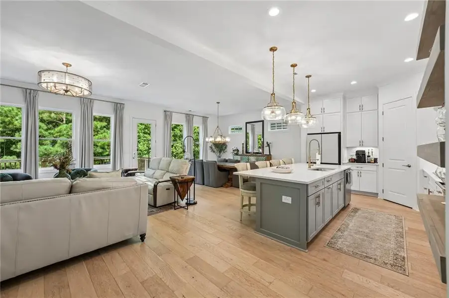 Furnished interior view inside a new home in Lakeside at River Green, Canton (Image 17).