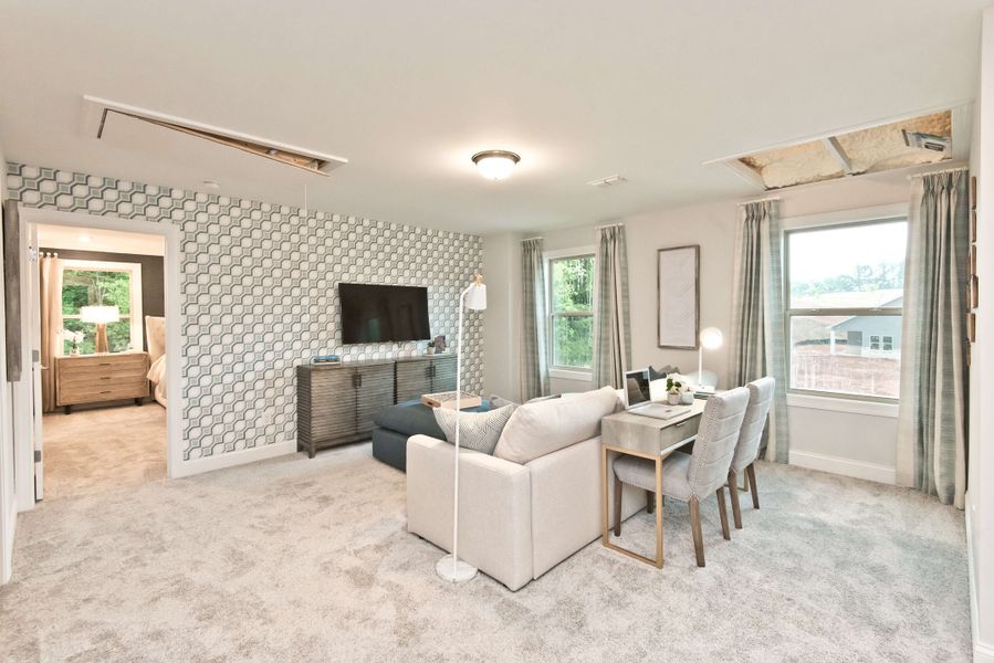 Johnson floorplan modeled at Bethany Manor in Snellville, GA.