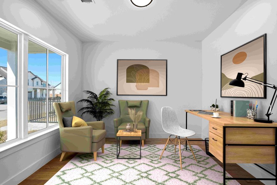 Furnished interior view inside a new home in Fields - 40' Lots, Frisco (Image 18). Furnished interior view inside a new home in Fields - 40' Lots, Frisco (Image 18).