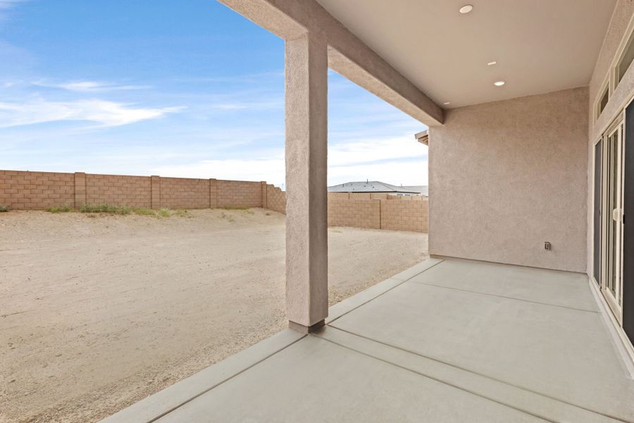 Exterior details and patio area of a home in Saguaro Reserve II, Marana (Image 3).