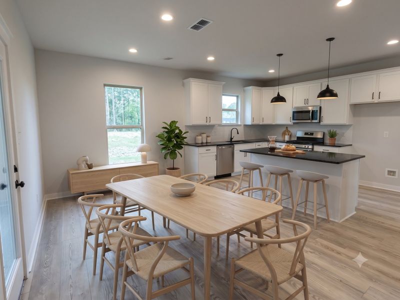 Furnished interior view inside a new home in Hickory Cove, Burns (Image 6).