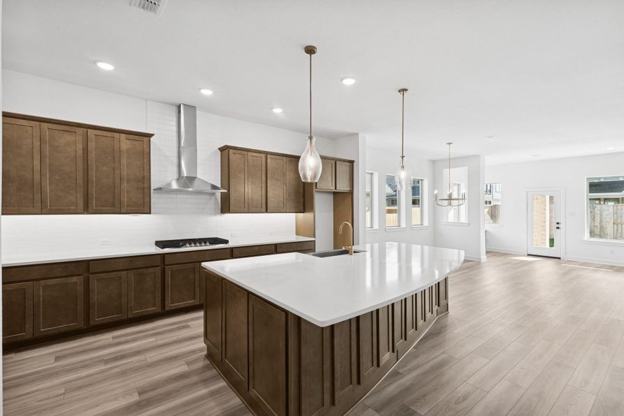 Furnished interior view inside a new home in Meridiana 55' Homesites, Manvel (Image 11).