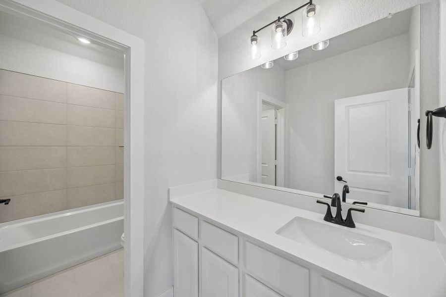 Furnished interior view inside a new home in Painted Tree Woodland West, McKinney (Image 10).