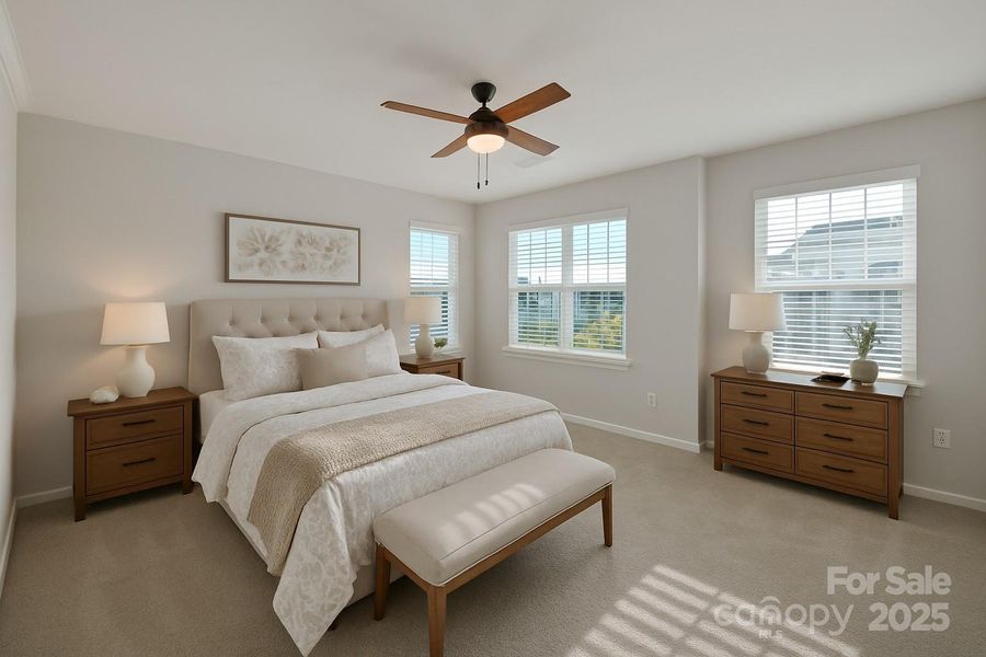 Virtually Staged Primary Bedroom Virtually Staged Primary Bedroom