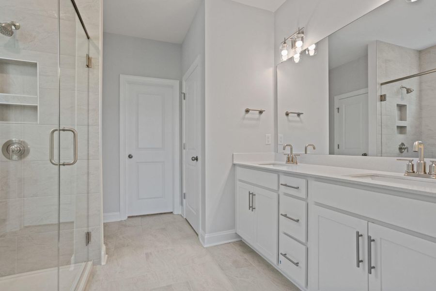 Furnished interior view inside a new home in Founders Club, Moore (Image 9).