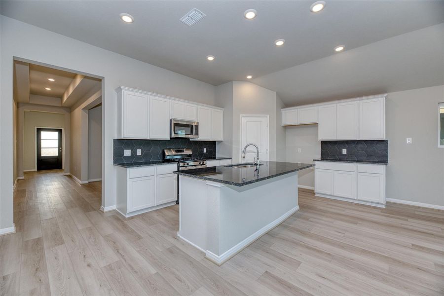 Furnished interior view inside a new home in Aldeana - Paintbrush Collection, Bonney (Image 8).