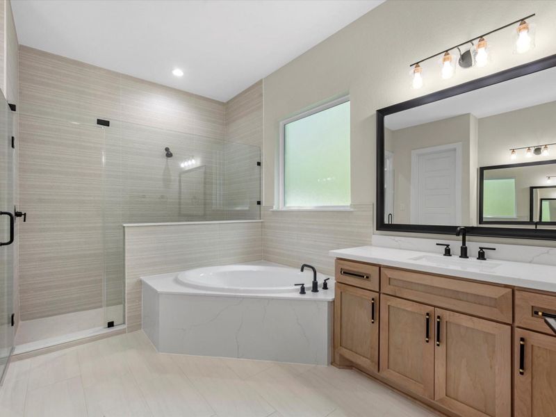 Furnished interior view inside a new home in , New Waverly (Image 7). Furnished interior view inside a new home in , New Waverly (Image 7).