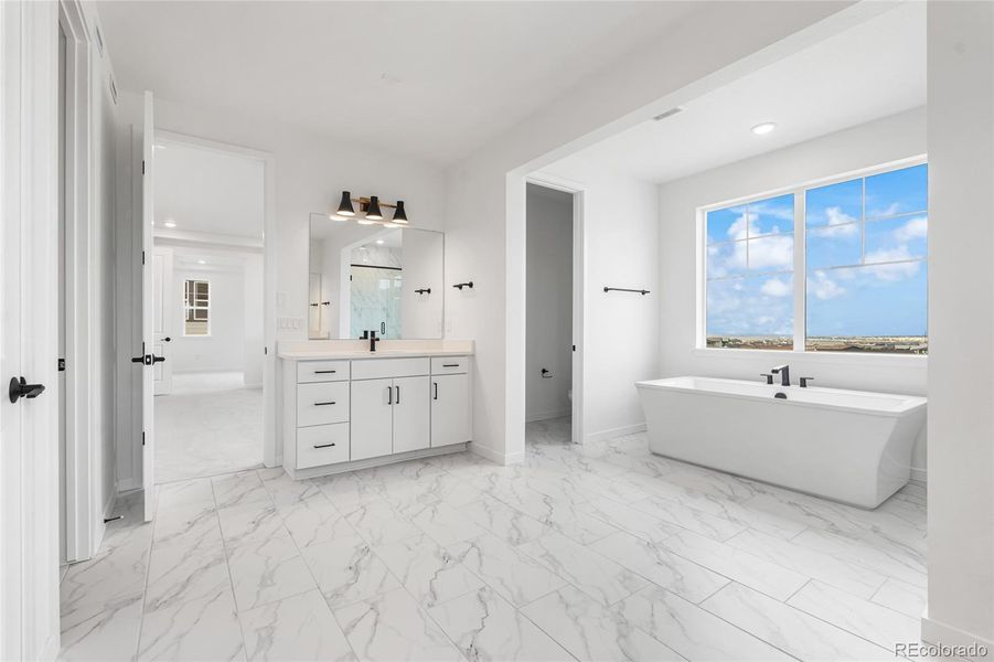 Furnished interior view inside a new home in Sterling Ranch, Littleton (Image 9).
