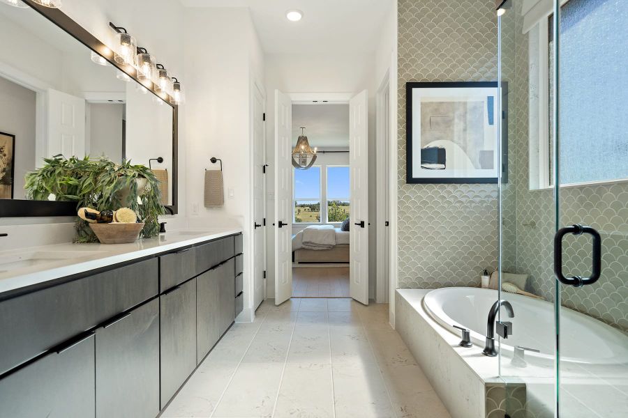 Furnished interior view inside a new home in Lagos Reserve, Manor (Image 26).