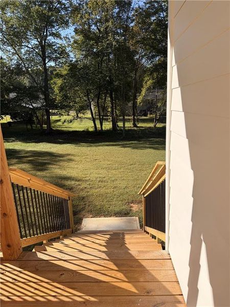 Exterior details and patio area of a home in , Woodstock (Image 25). Exterior details and patio area of a home in , Woodstock (Image 25).