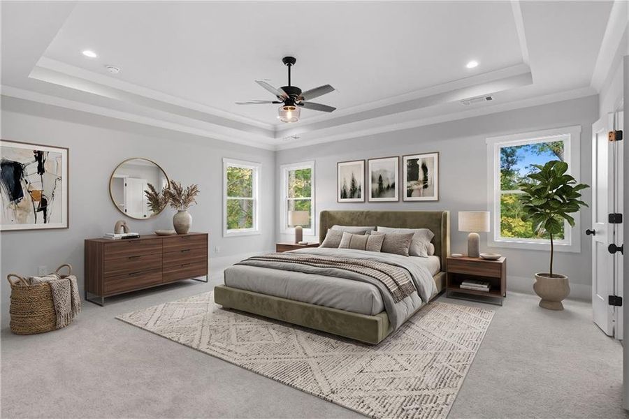Furnished interior view inside a new home in , Canton (Image 17). Furnished interior view inside a new home in , Canton (Image 17).