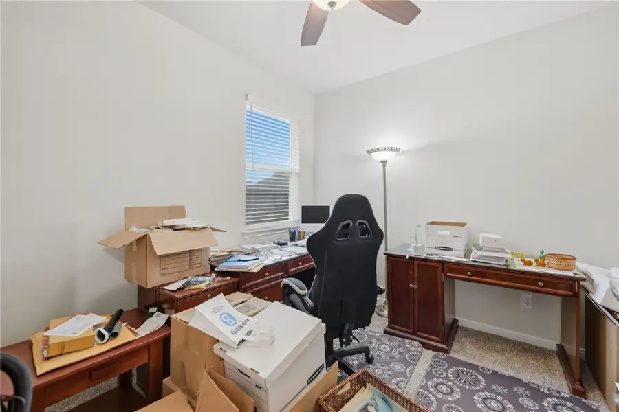 Bedroom being used as an office
