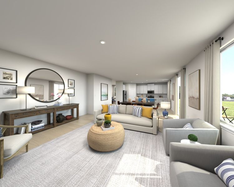 Furnished interior view inside a new home in Hilltop Vistas, Dade City (Image 3).