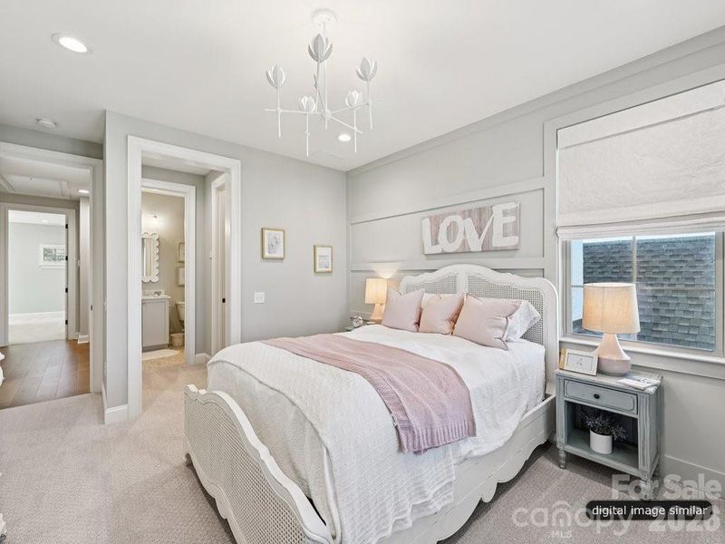 Furnished interior view inside a new home in , Charlotte (Image 28). Furnished interior view inside a new home in , Charlotte (Image 28).