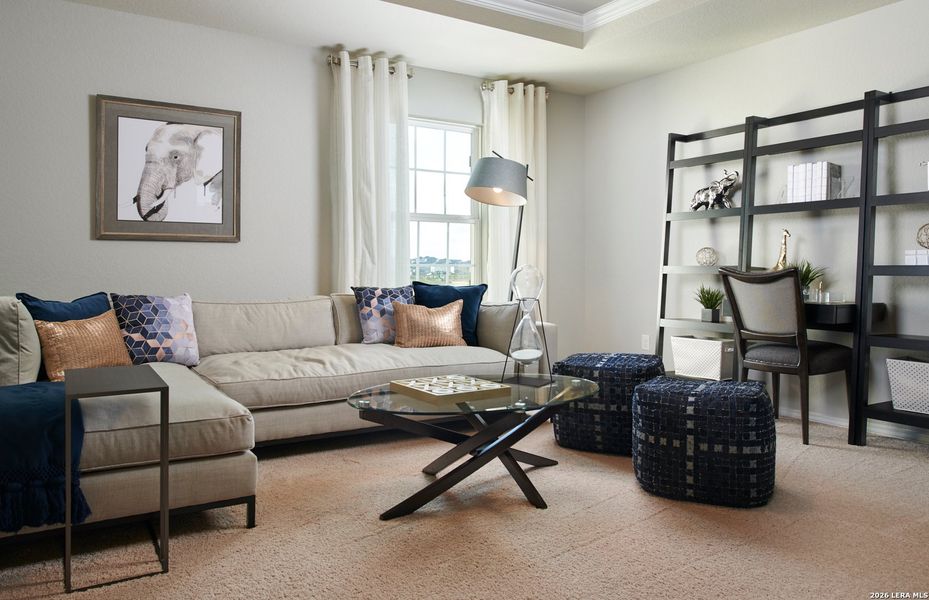 Furnished interior view inside a new home in Davis Ranch, San Antonio (Image 18).