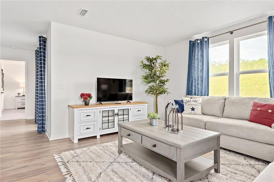 Furnished interior view inside a new home in Woodlake Landing, Hartwell (Image 23). Furnished interior view inside a new home in Woodlake Landing, Hartwell (Image 23).