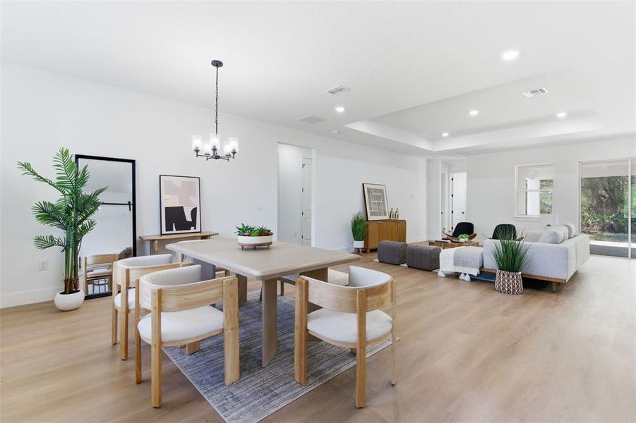 Furnished interior view inside a new home in , Orlando (Image 33).