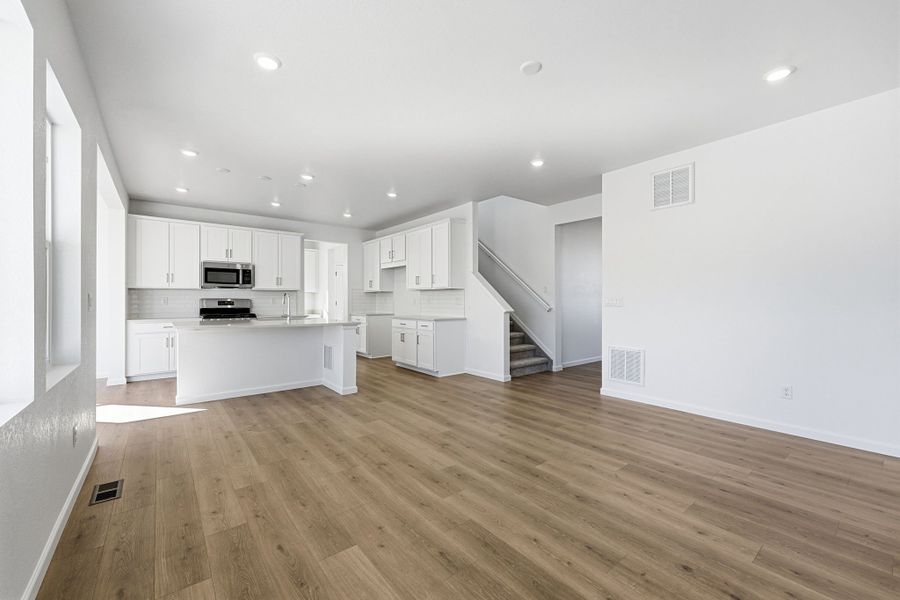 Spacious, unfurnished interior of a new home in Trailstone, Arvada (Image 12). Spacious, unfurnished interior of a new home in Trailstone, Arvada (Image 12).